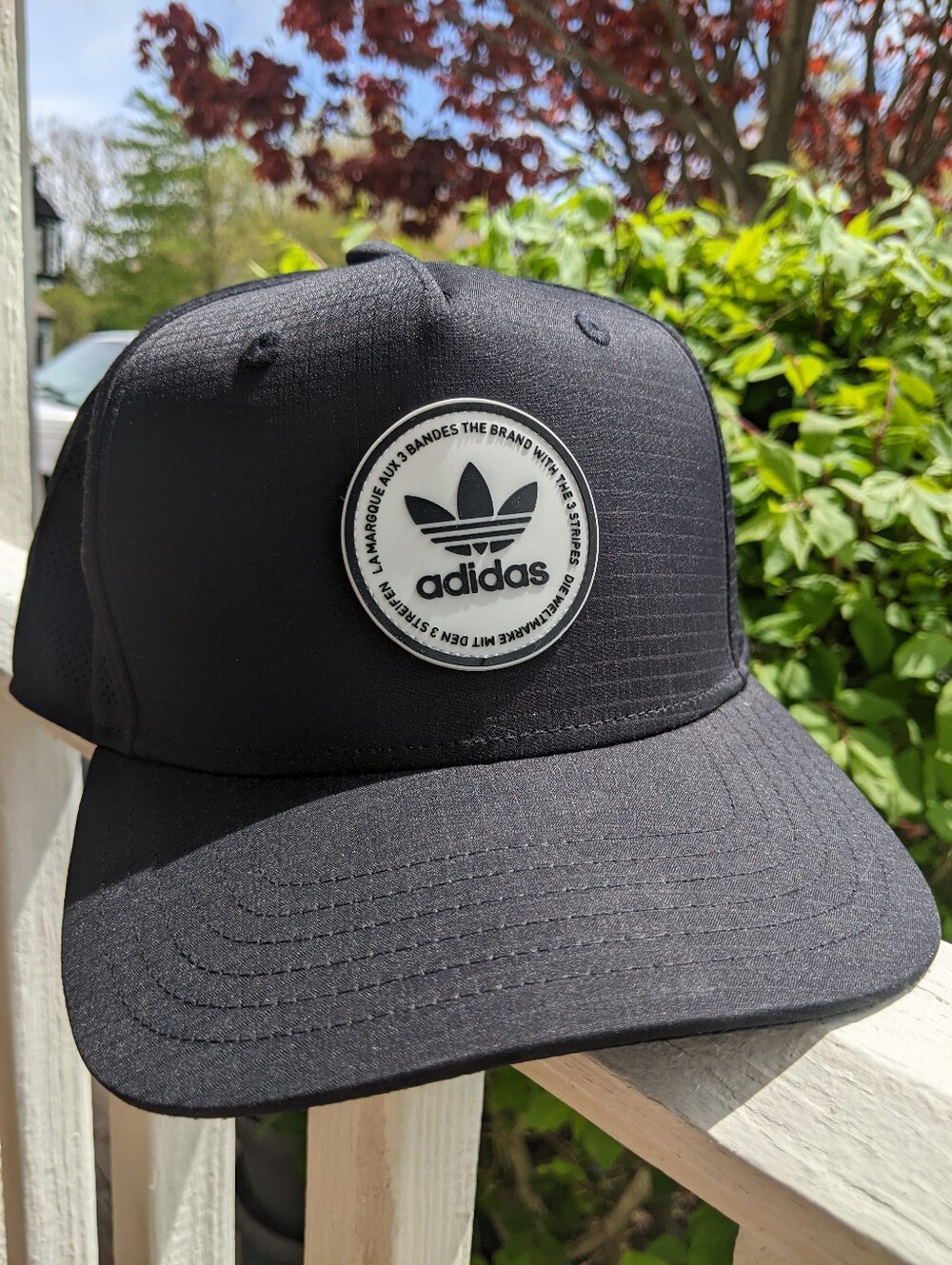 Adidas The Brand With The Three Stripes Black Snapback Hat